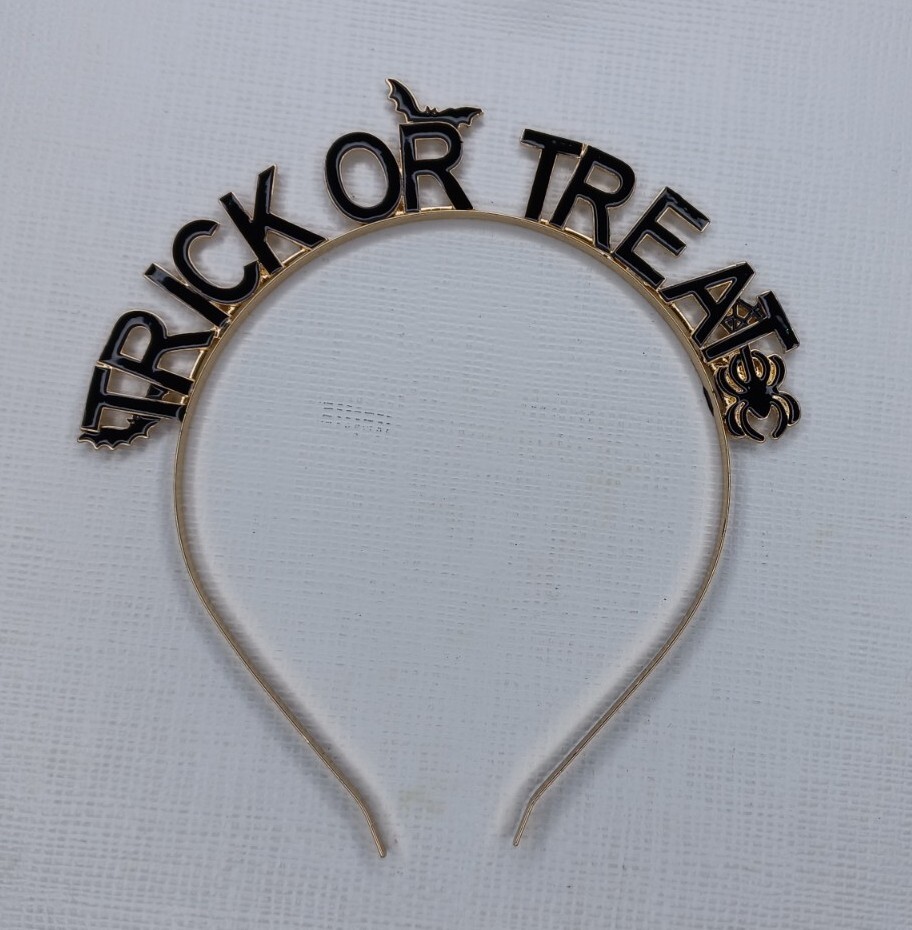 Trick Or Treat Halloween Metal Headband