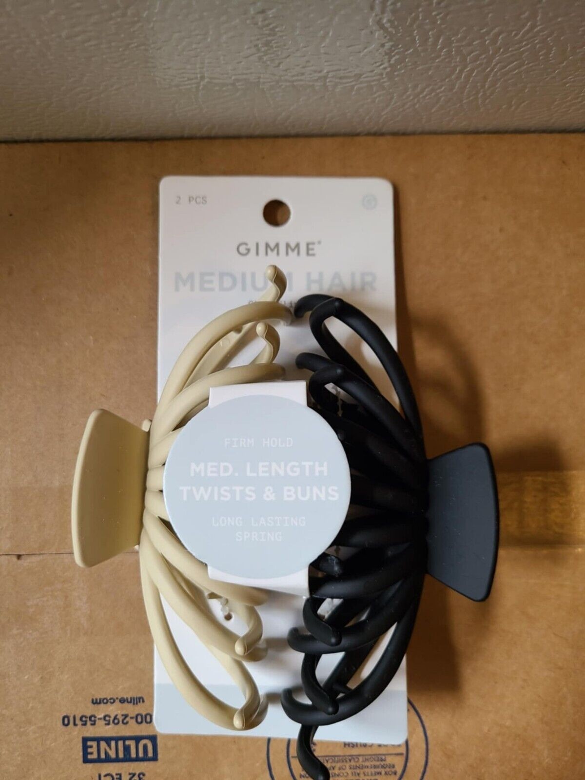 Gimme Beauty Medium Hair Claw Clips 2ct! NEW