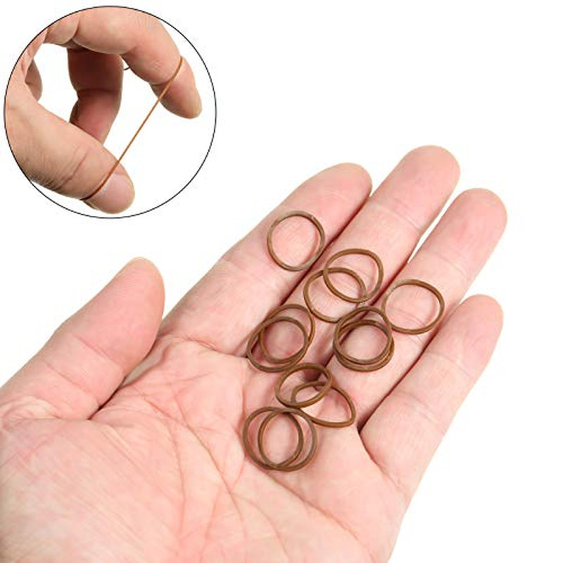 1000 Pcs Mini Dark Brown Rubber Bands Elastic Hair Ties Hair Braids Rubber Bands