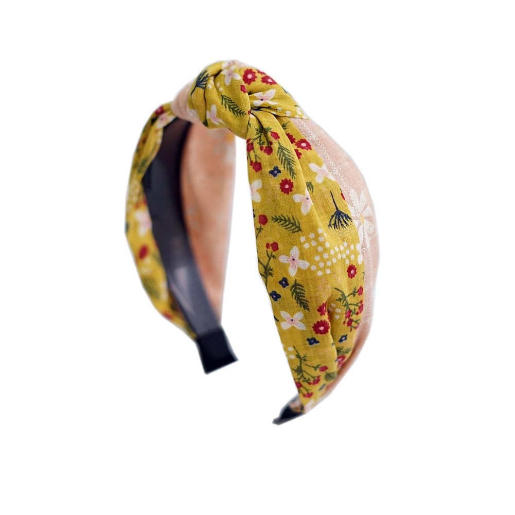 DILBABA 1 Count 10-Yellow Vintage Knot Headband