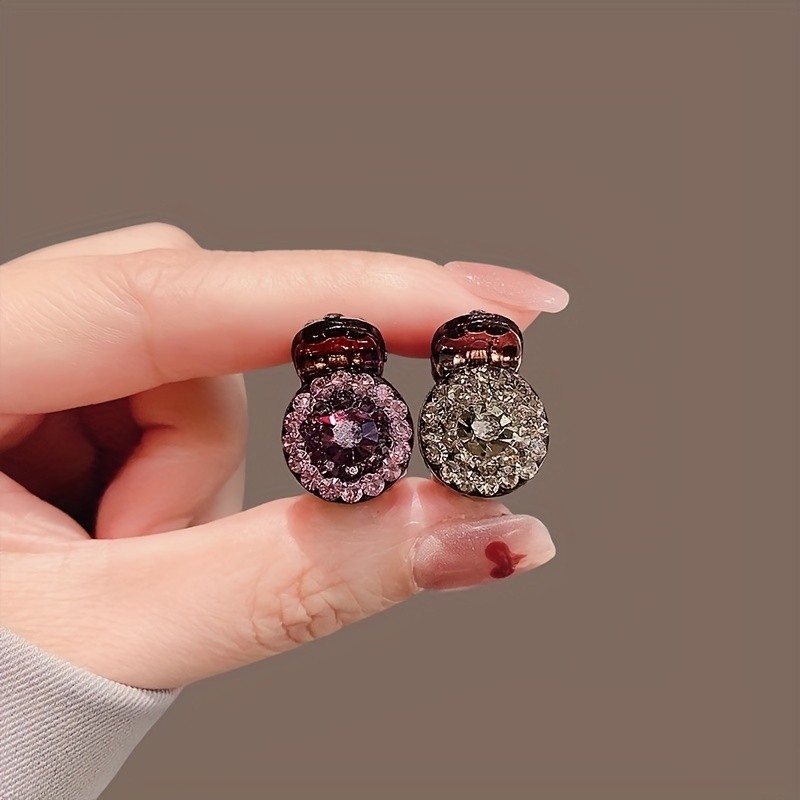 4Pcs Women’s Mini Claw Clips, Princess Style Bangs Clips, Various Colors