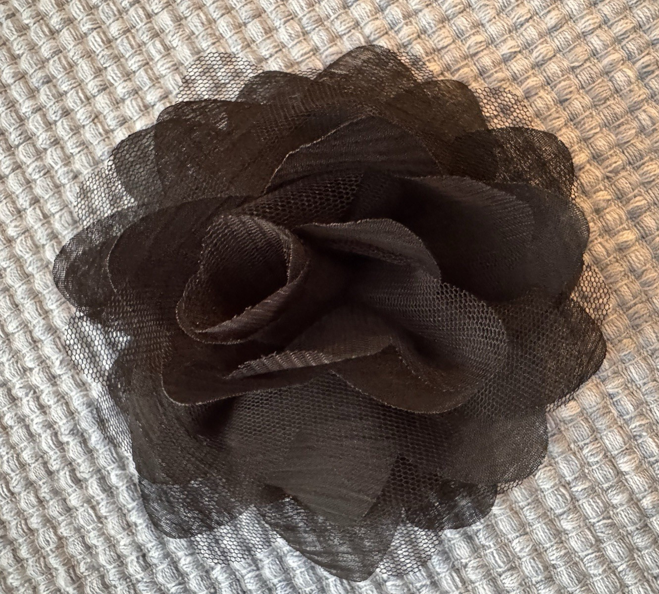 Brooch/Hair Clip – Black Floral mesh – Women Accesories