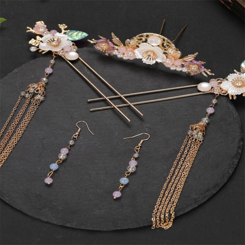 Hanfu Headdress Ancient Stye Hairpin Vintage Chinese Hair Sticks Accessories