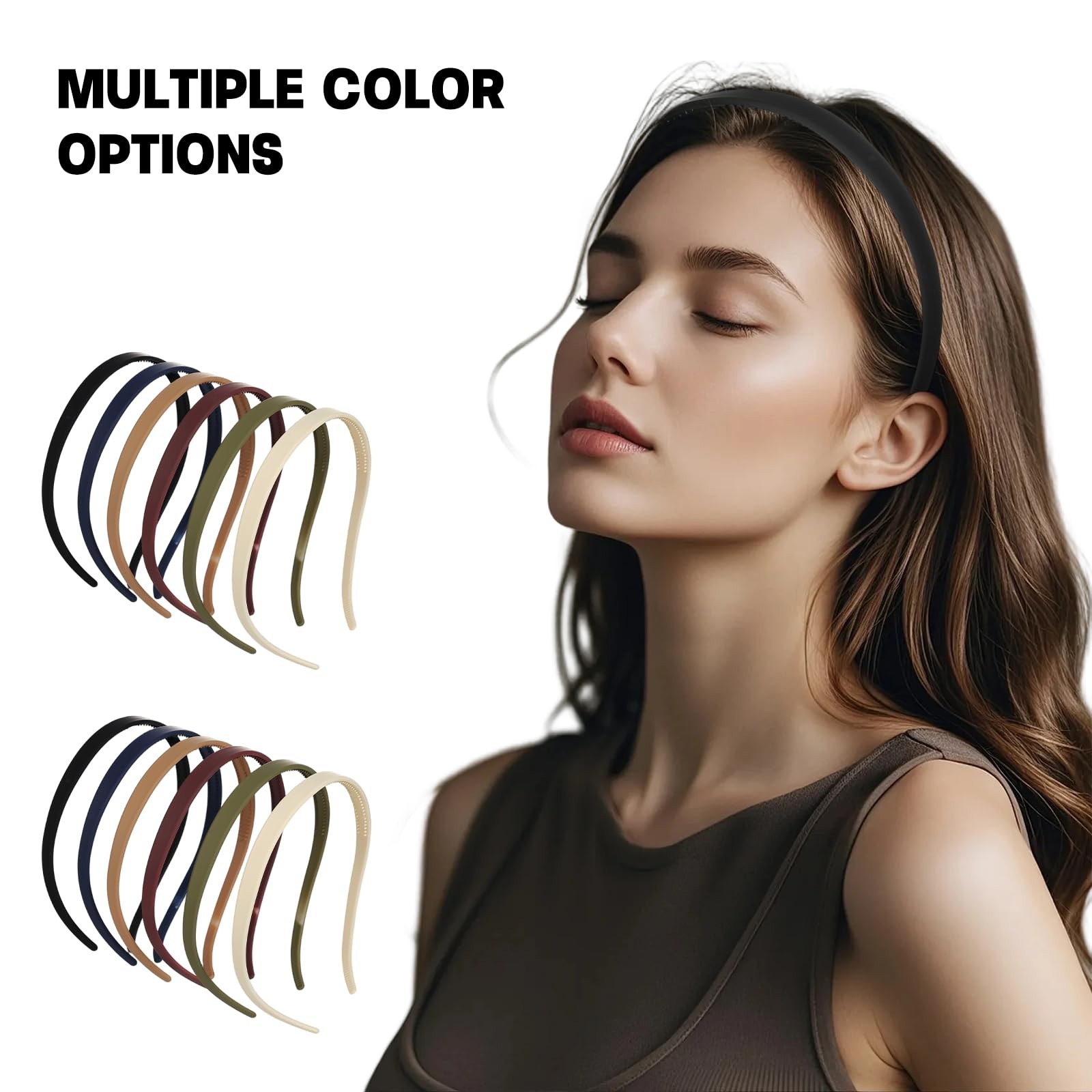 6Pcs No Pressure No Headache Headbands Square Headband Sunglasses Headband for W