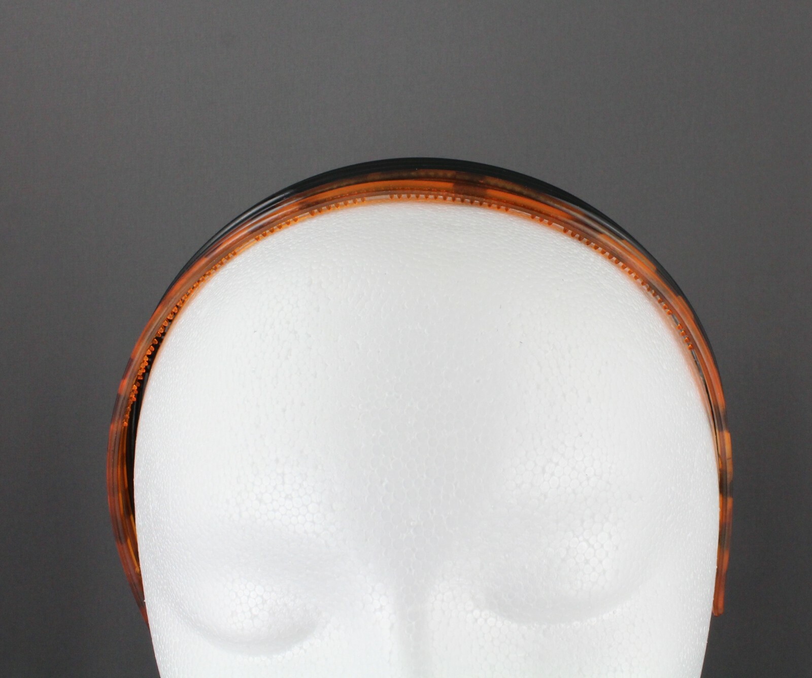 Black Brown 5 skinny set headbands pack plastic thin skinny narrow grip teeth