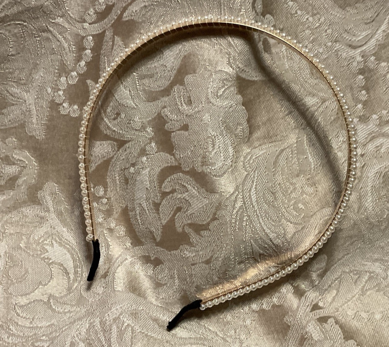 Pearl Headband Beaded Embellished Gold Elegant Headband Hair Accessory