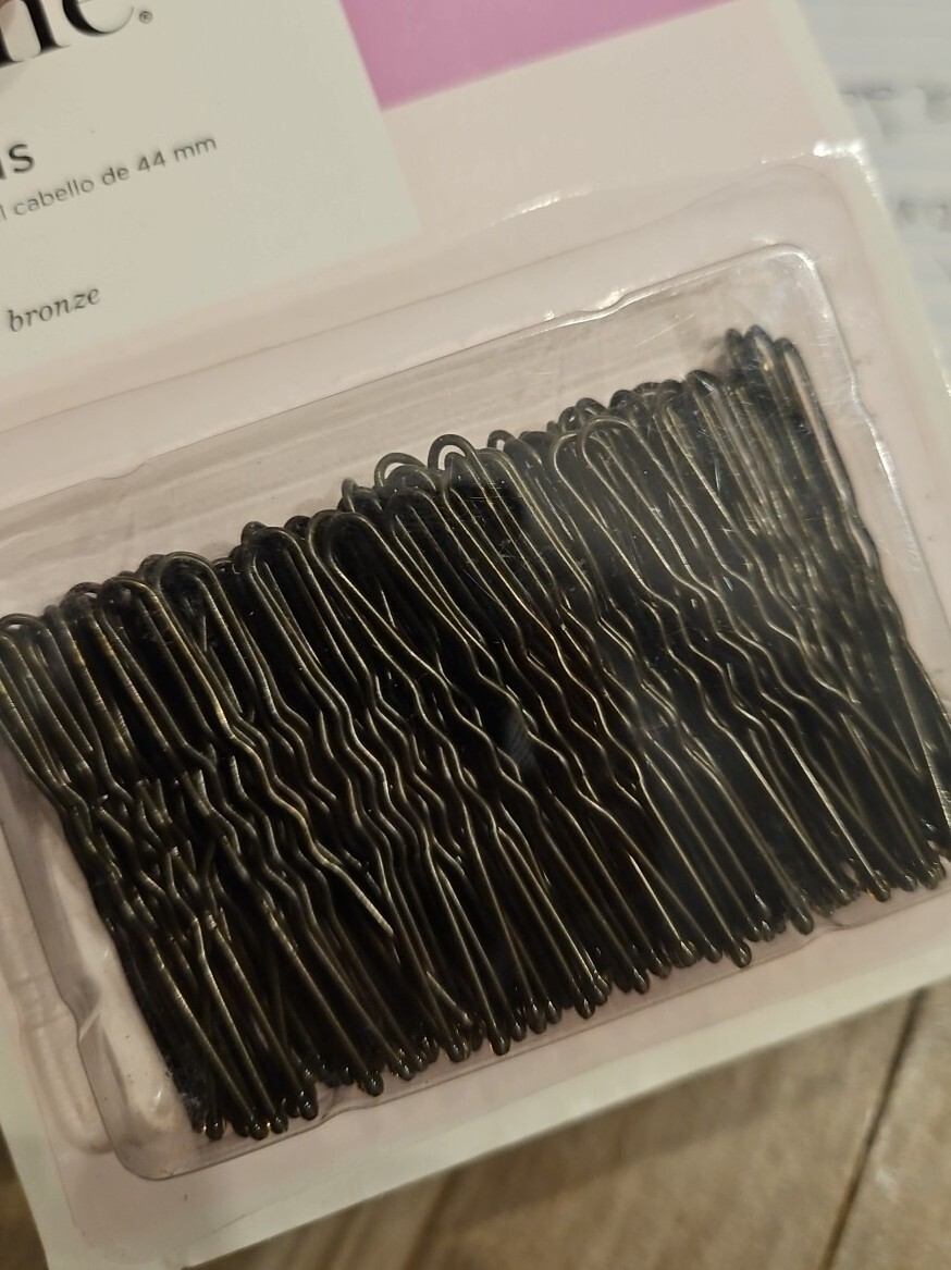 Diane 1 3/4” 44 mm U-shaped Hair Pins Bronze Hair Bob Pins 100 count D466