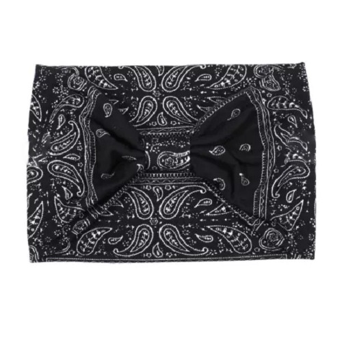Wide Knot Bow Twist Headband Headwrap Turban Solid or Bandana