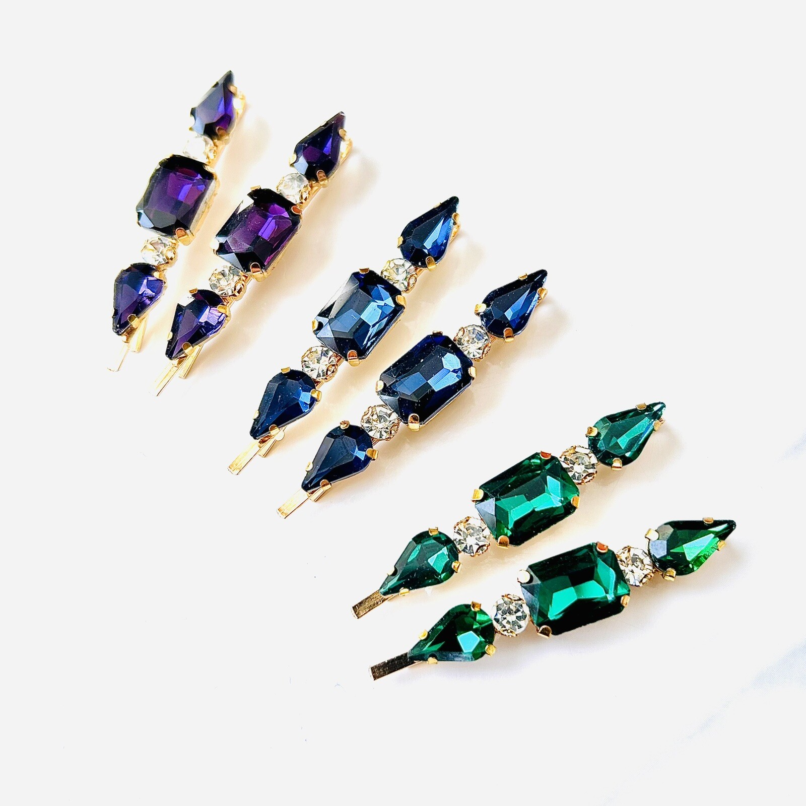 Amethyst Purple Jewel Hair Pin Set – gift, special occasion, boho, bridal