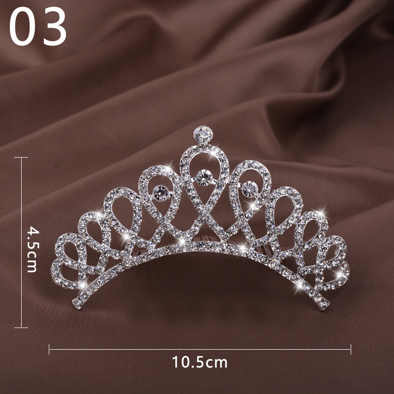 Hair Jewelry Crystal Bridal Tiaras Princess Crown For Women Wedding Bridal Comb