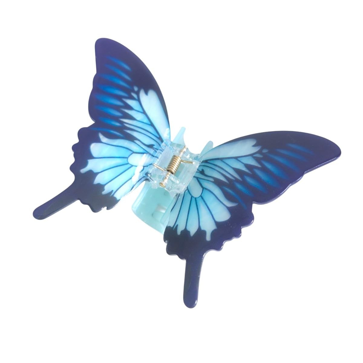 Fancy Butterfly Hair Clips,Novelty Acetate Claw 1 Count (Pack of 1), Blue