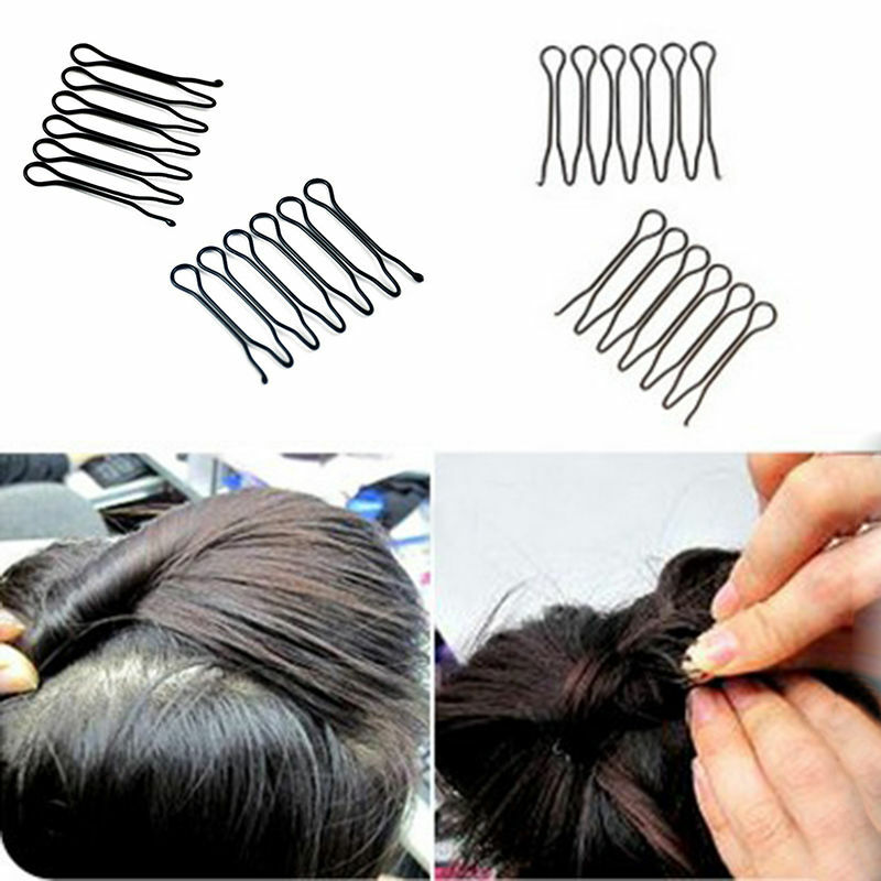 10pcs New Black Fringe Lnvisible Hair Clip Comb Hairpin Bobby Pin Headband