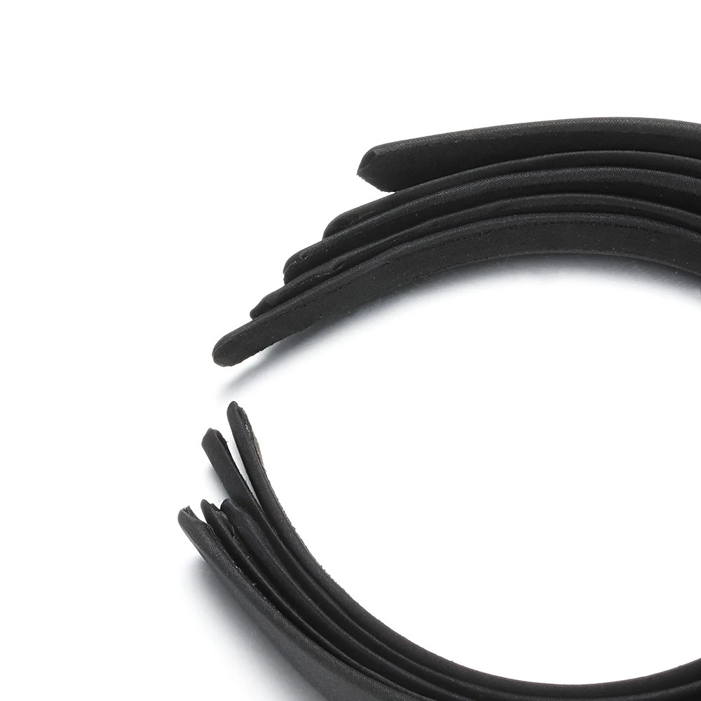 1PC Black Full Wrap Cloth Plastic Headband 1.5-4Mm Wide Headband Base for Women,