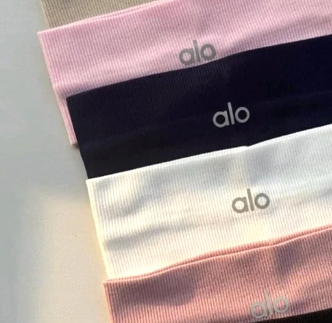 Set of 3 Unisex Yoga Headbands Soft Stretchy White – Black – Pink Hair Bands NWT