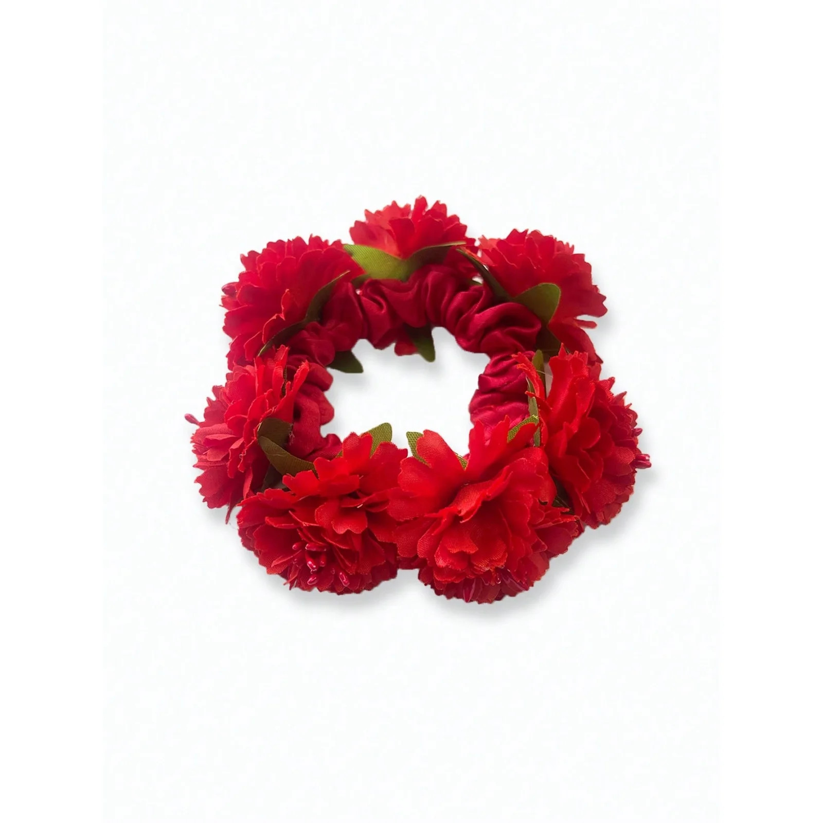 1pc Women’s New Spring & Summer Solid Color Artificial Fabric Flower Hair Scrunc