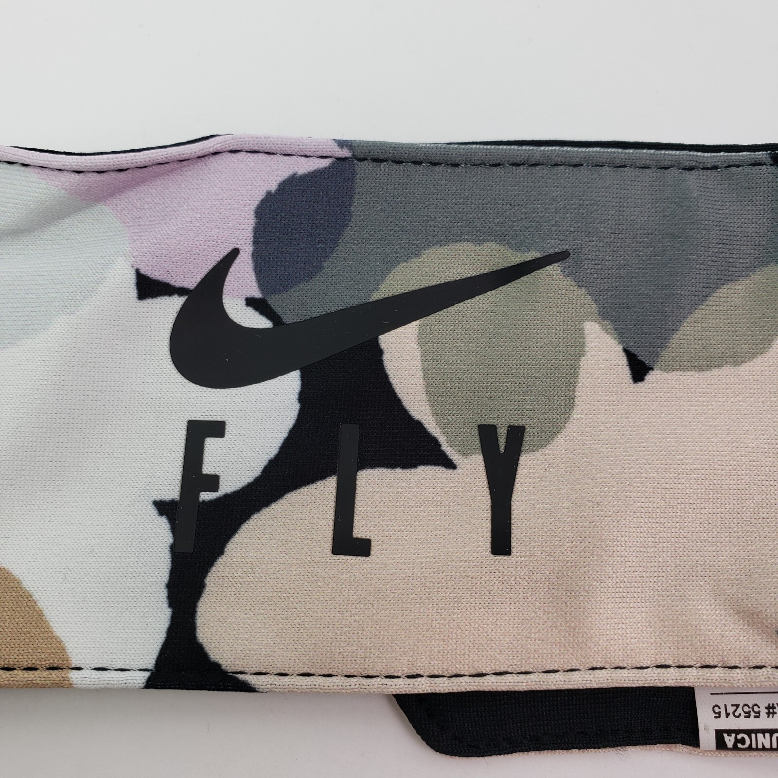 Nike Dri Fit Dry Womens One Size Black Pink Floral Sweat Wicking Head Tie Band
