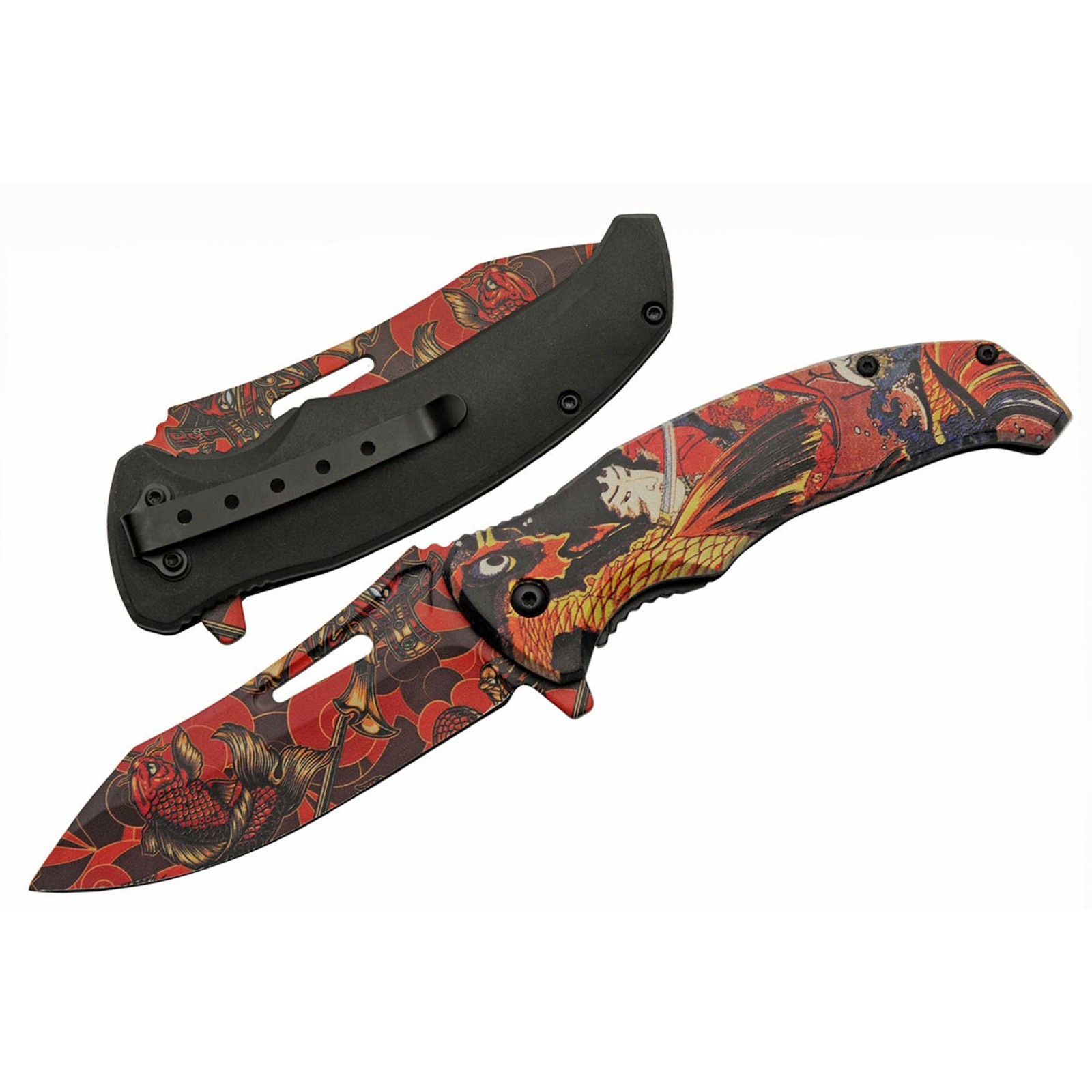 4.5″ Dragon Koi Hair Clip 3D Printed ABS Handle Stylish Fashion Accessory