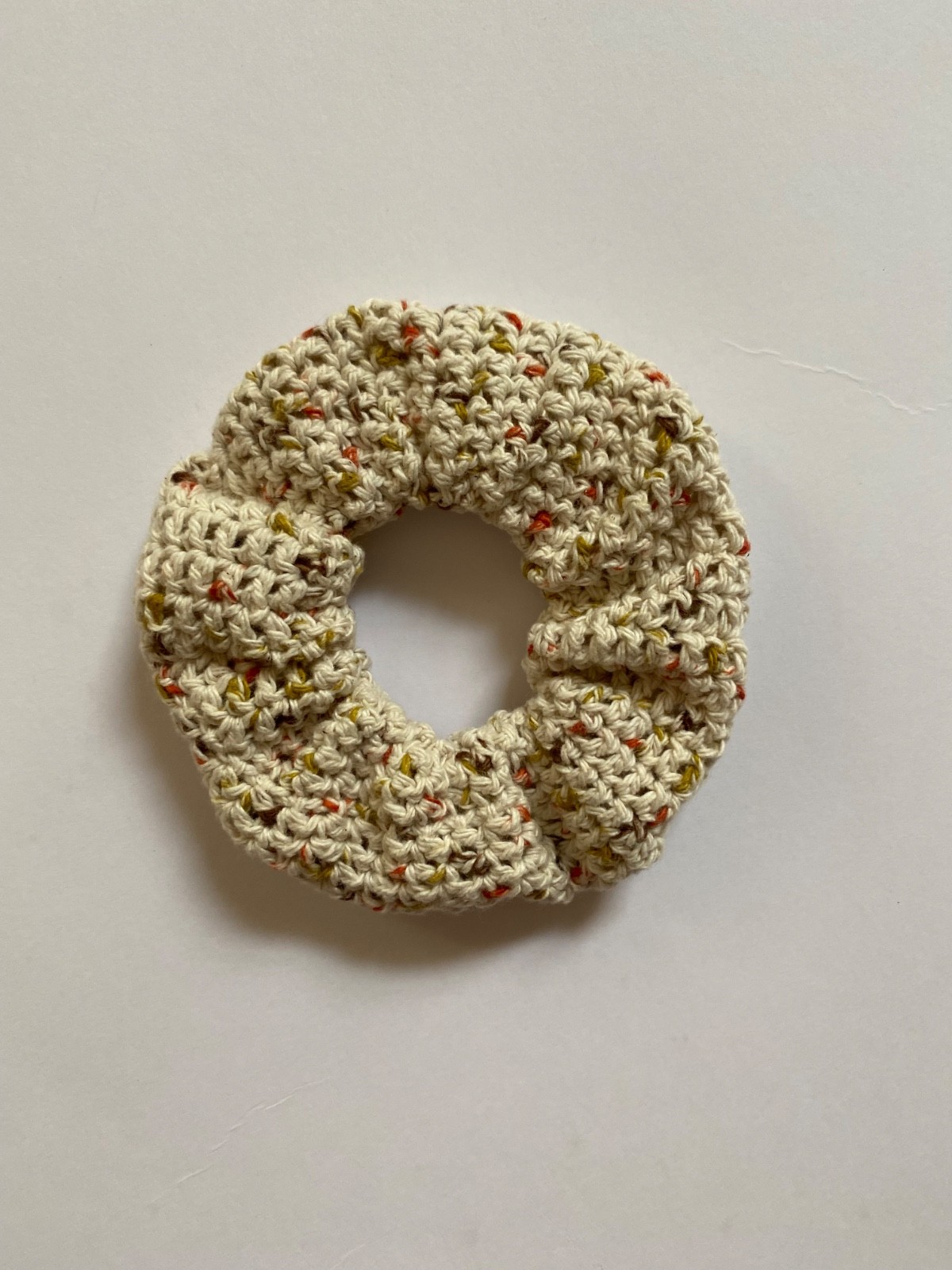 Handmade Knit Scrunchies 100% Cotton Soft Cozy Neutral Hair Accessories