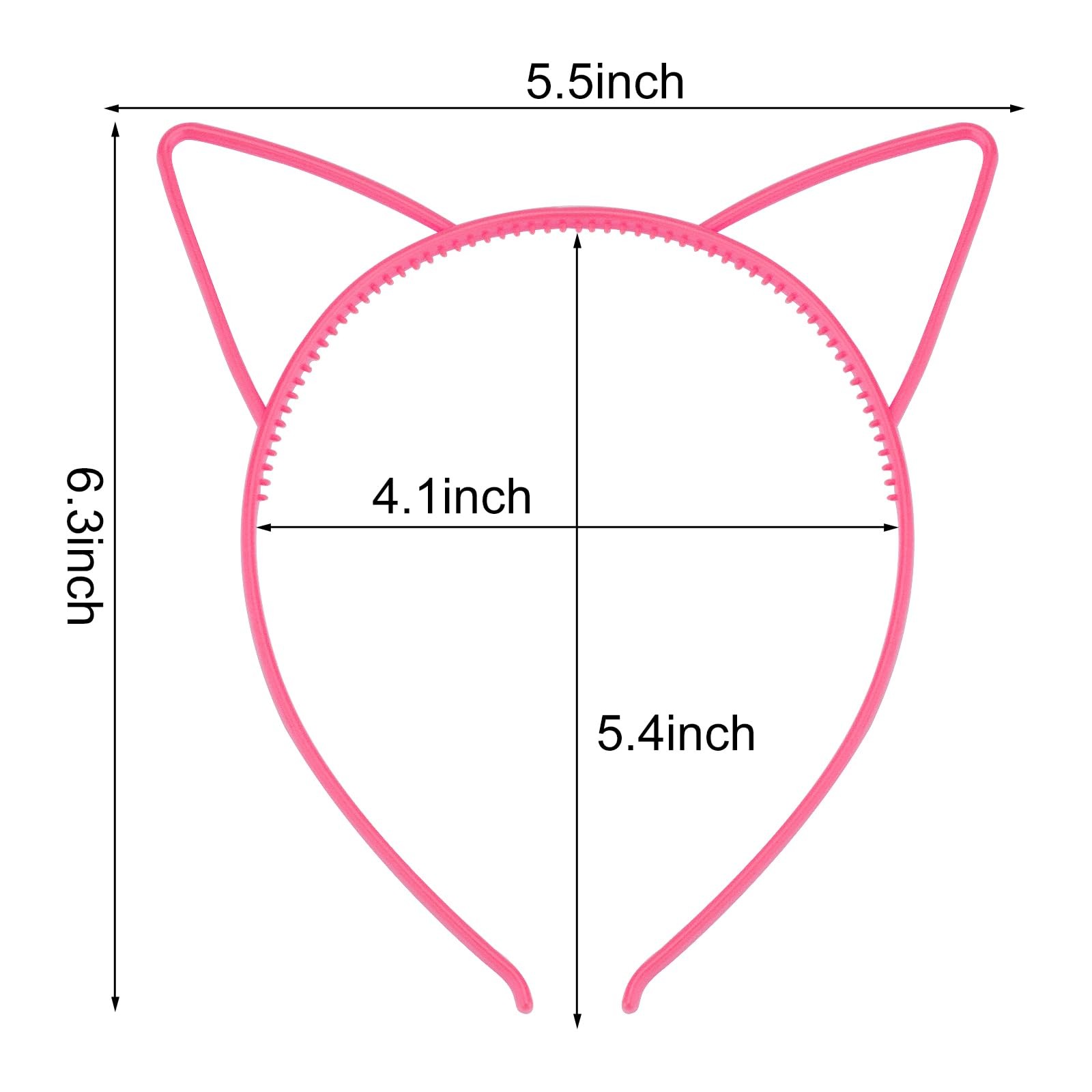 KICOSY 25Pcs Cat Ears Headbands for Women 1 Count (Pack of 1), Color-3