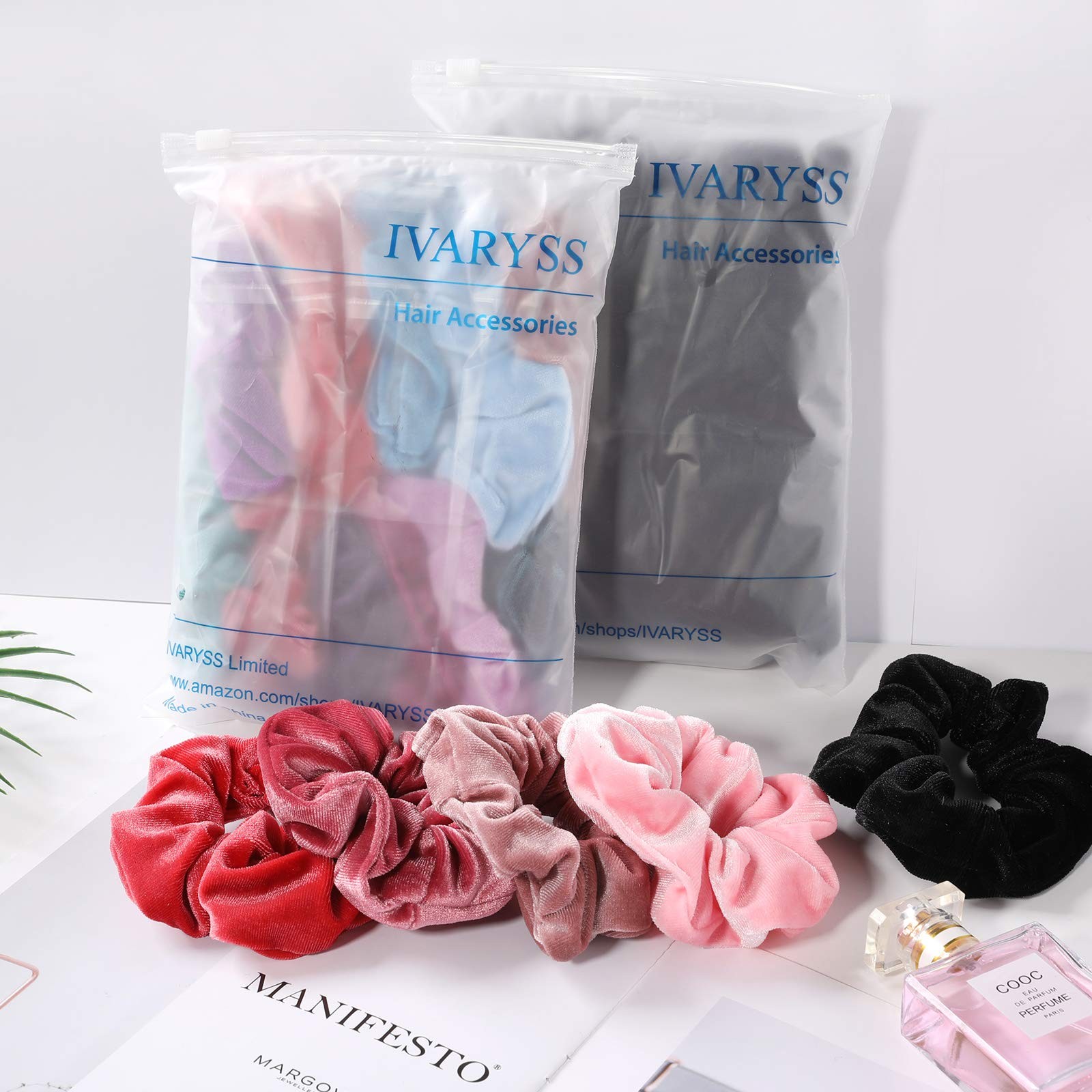 Extra Large Scrunchies for Women’S Thick Hair, Premium Velvet Soft Jumbo