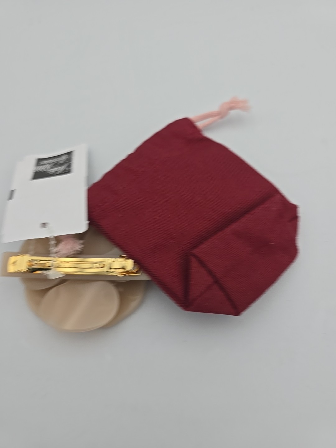 Alexandre De Paris Camellia Hair Barrette Used Elegant Fashion Accessory Beige