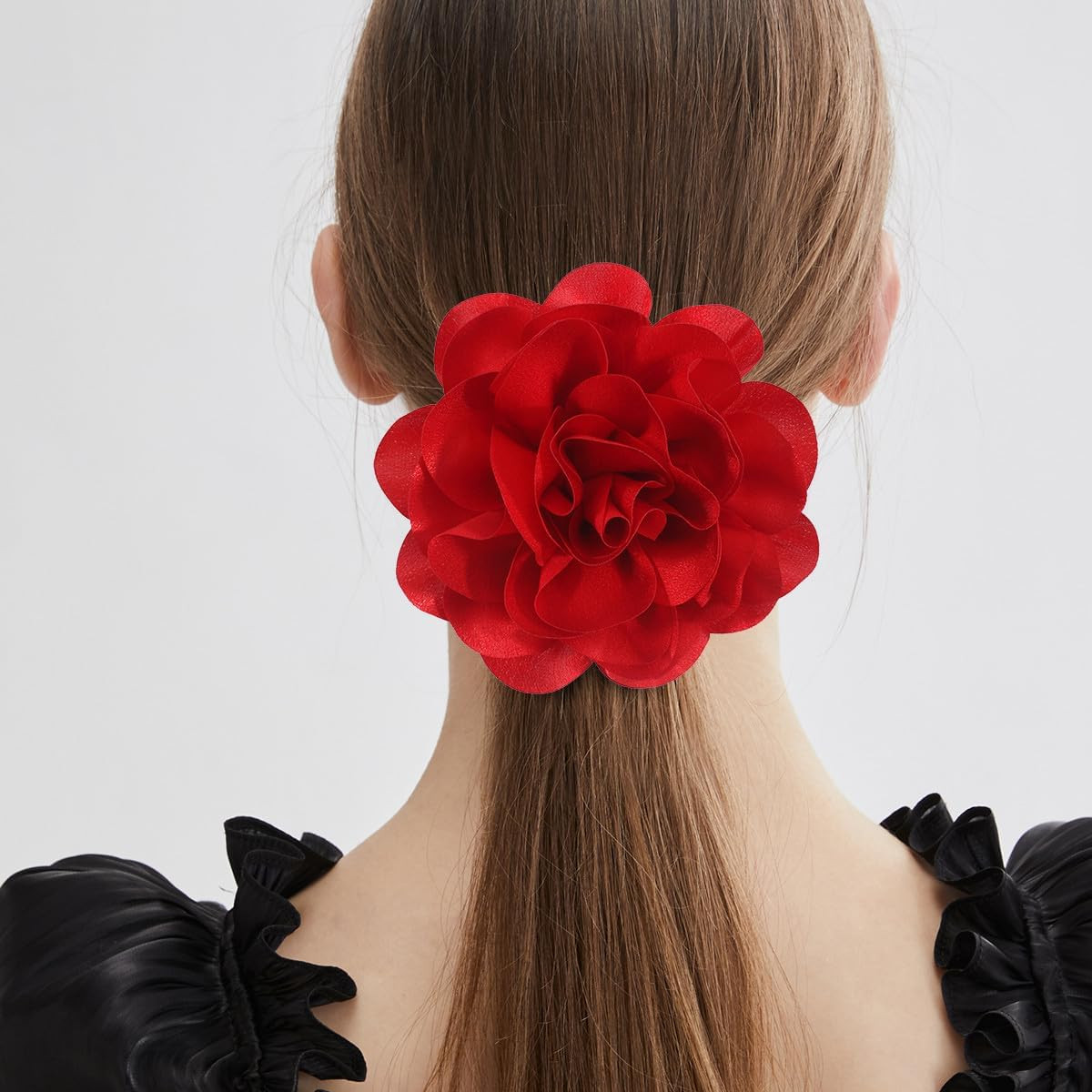 Large Rose Flower Brooches and Pins for Women | Rose Flower Hair Clips for Women