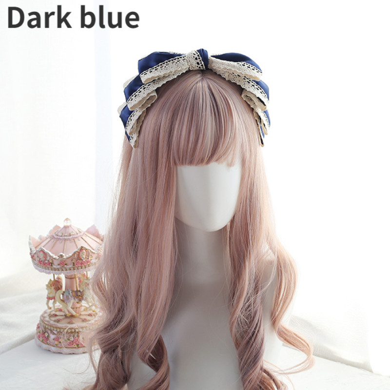 Princess Girl Lolita Headband Headwear Gothic Headdress Bowknot Hair Accessory