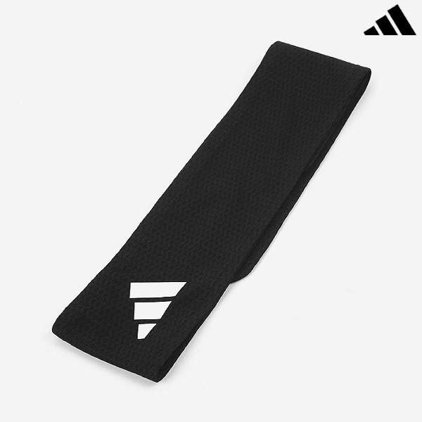 adidas AeroReady Tennis Tieband Sports Headband Hairband Bandanna Black IC3563