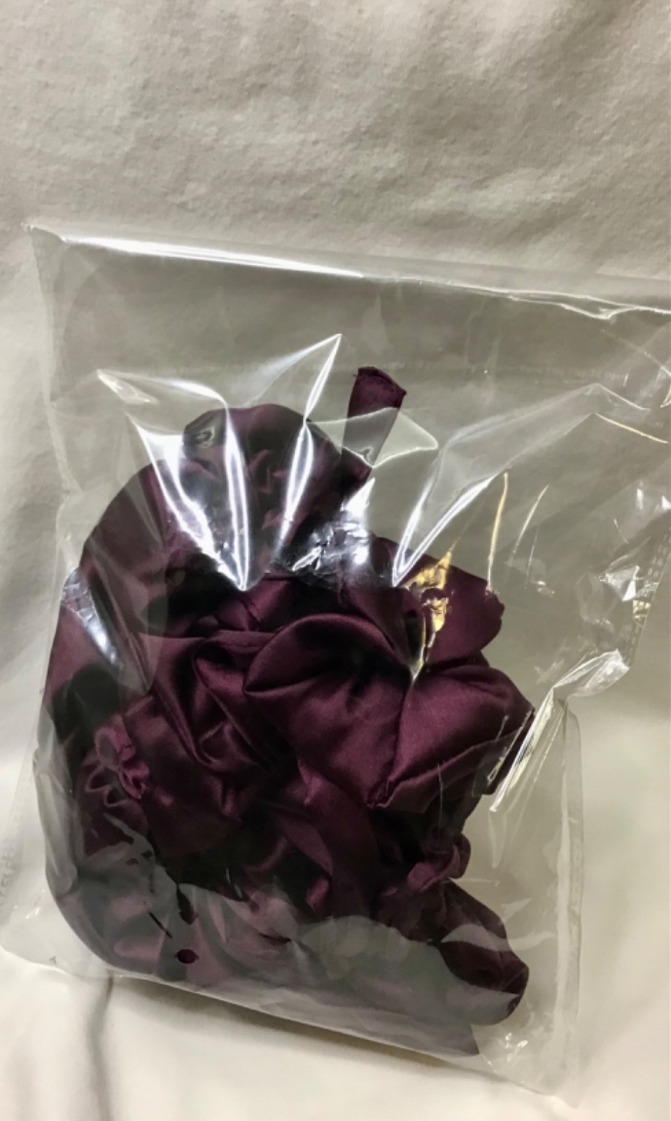 100% Mulberry Silk Hair Bonnet in Burgandy + Free Hair Scrunchie