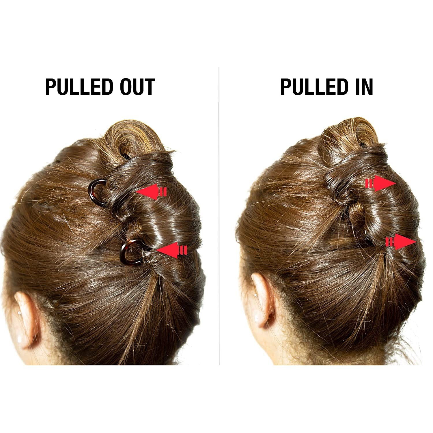 Paris CP140 French Twist Stick Hair Fork, 2 Large Wavy U Shaped Hair Pin Clip…