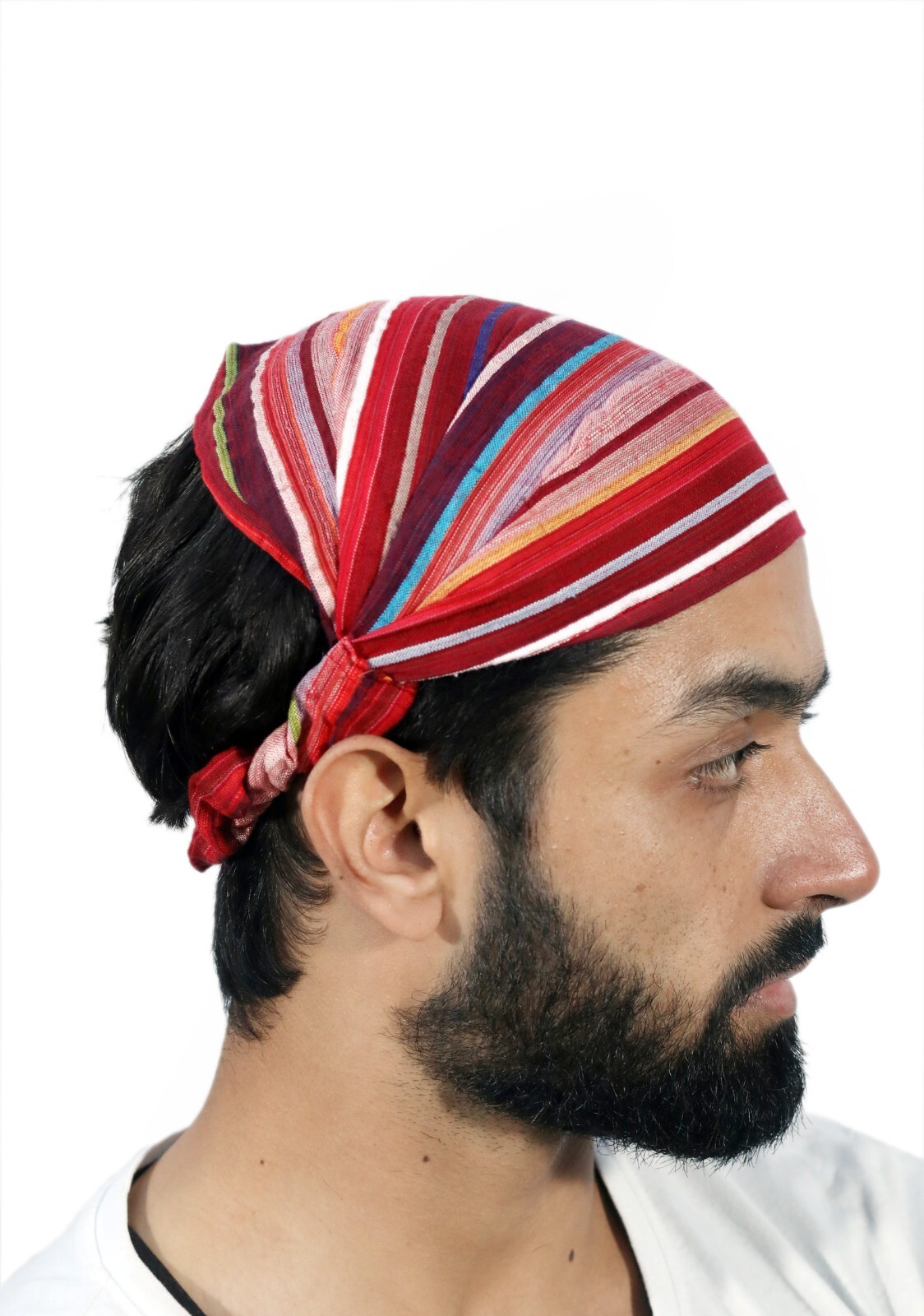 US STOCK 10 Pieces Women Cotton Headband Striped Wide Hairband Lot Bandana Yoga