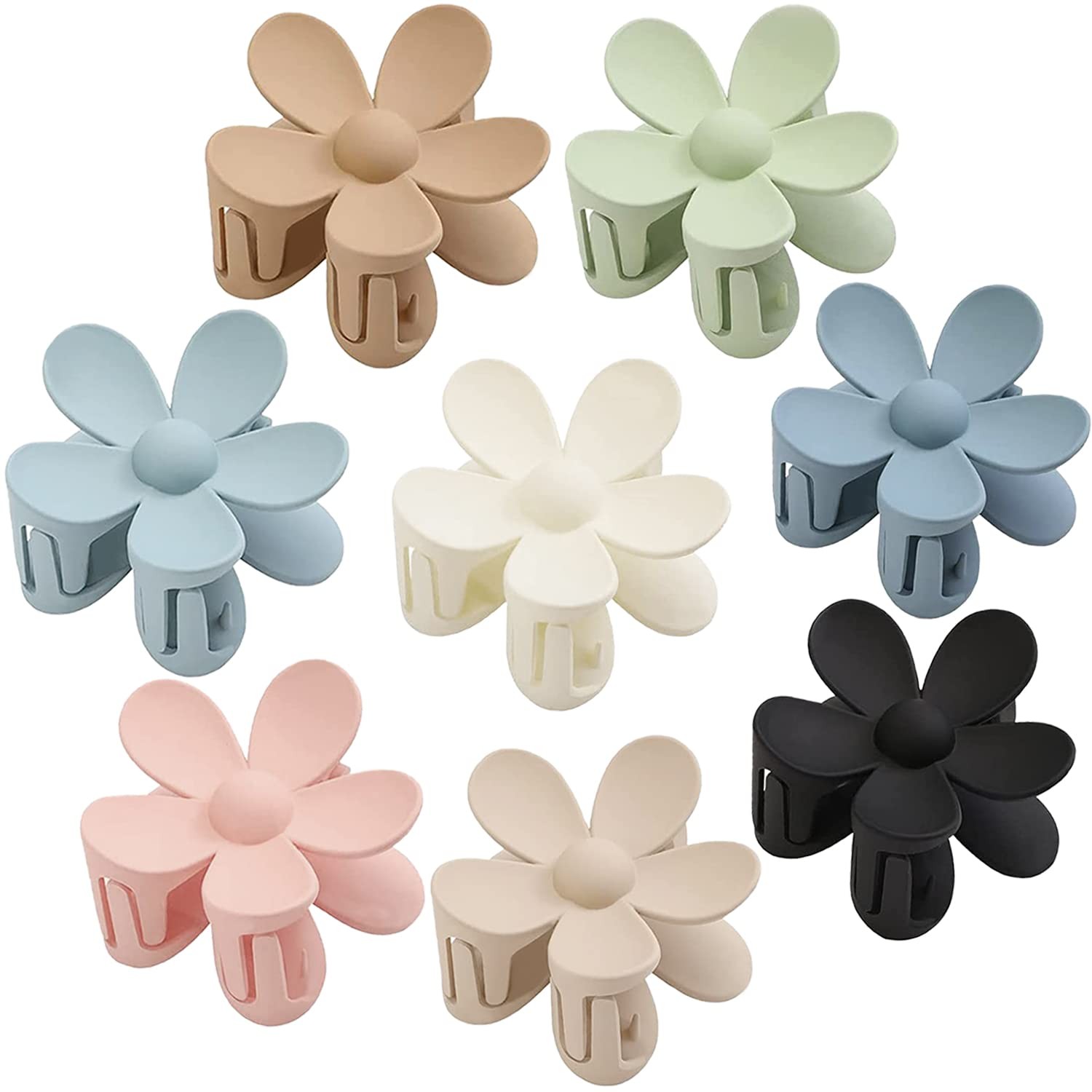 1 Count (Pack of 8), Pink, Blue, Light blue, Coffee, Khaki, White, Black, Green