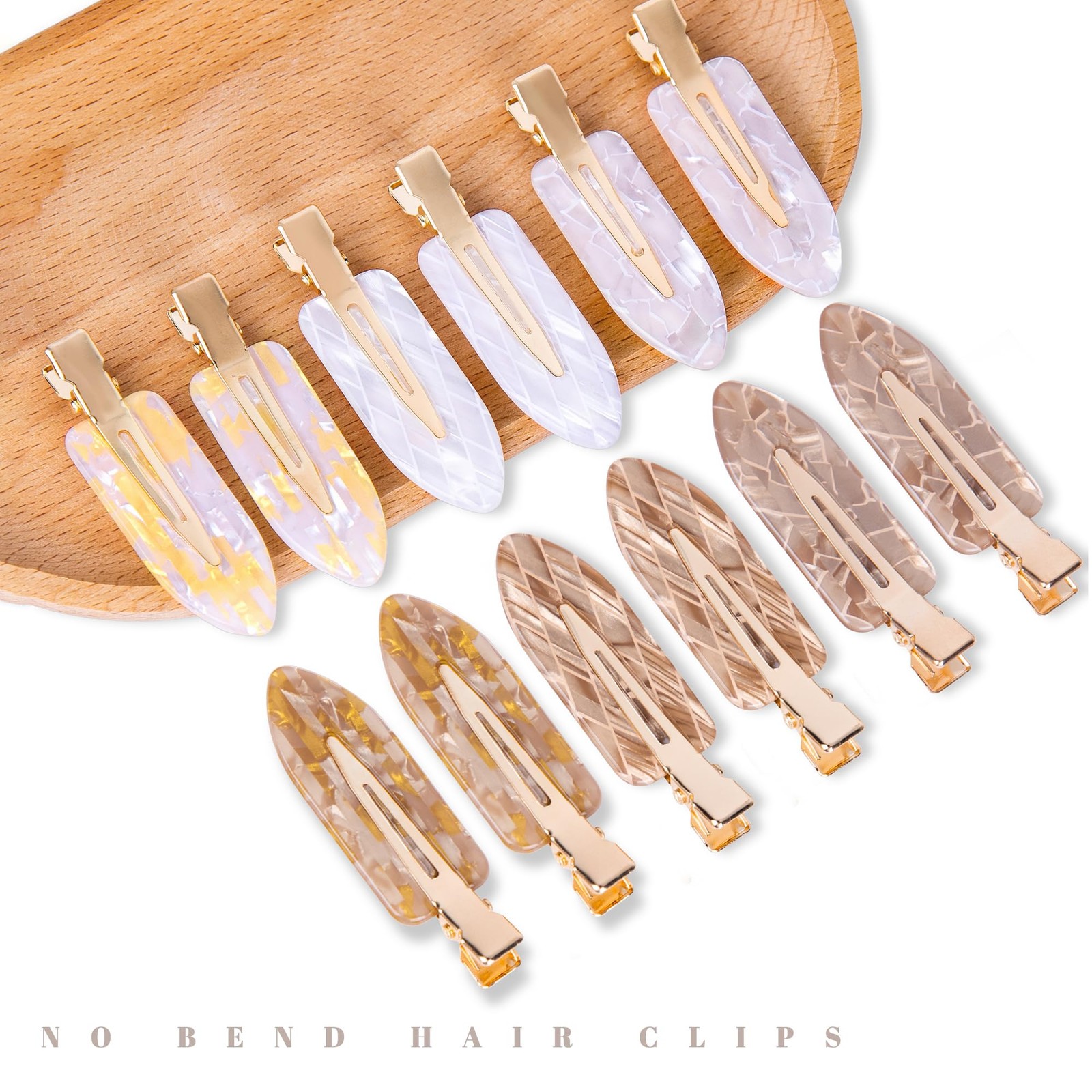 No Crease Creaseless No Bend Hair Clips For Styling Non Slip Flat Clips For M…