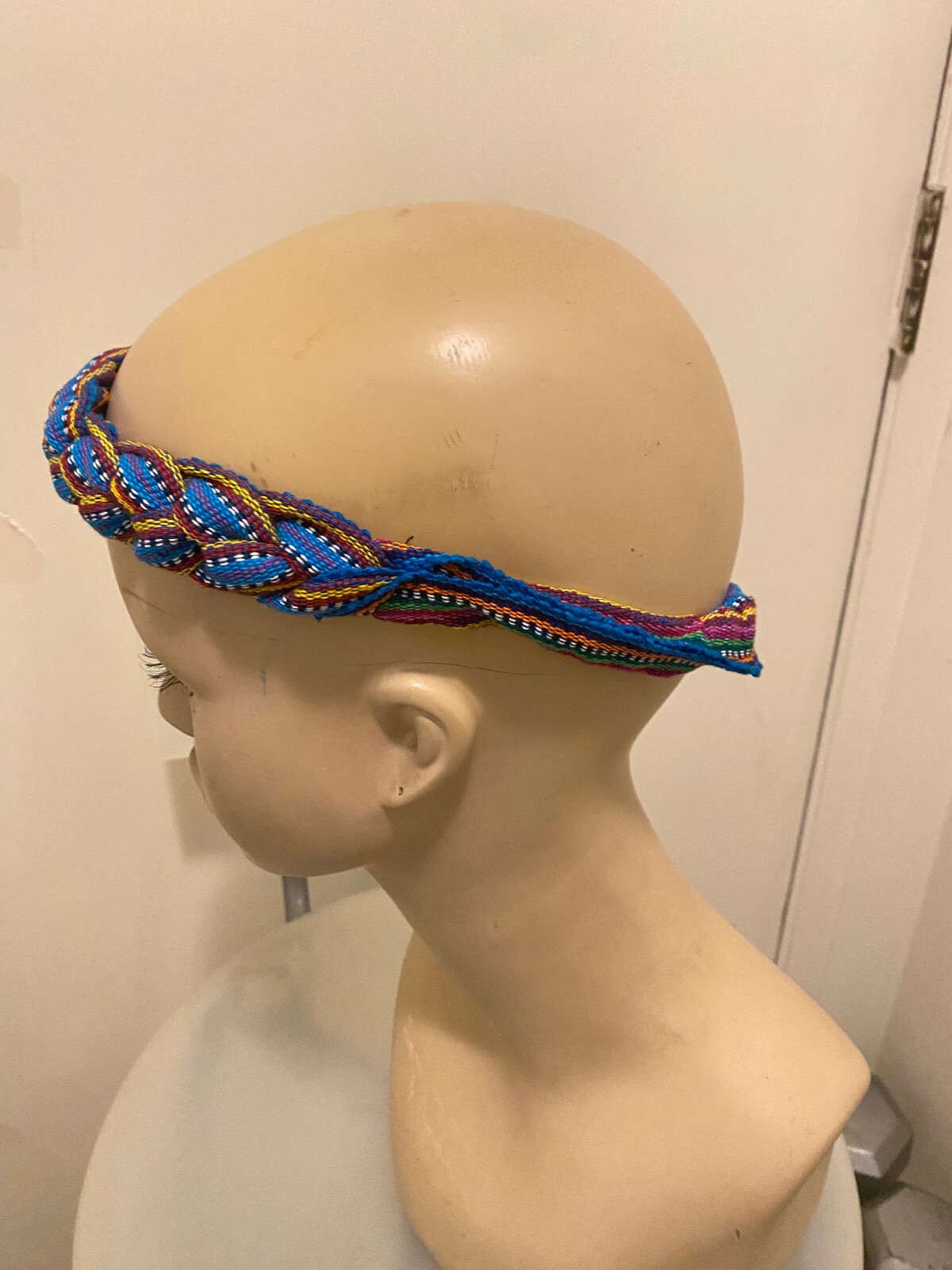 Braided strap headband Guatemalan cotton Colorful Tribal Elastic Women Child BS