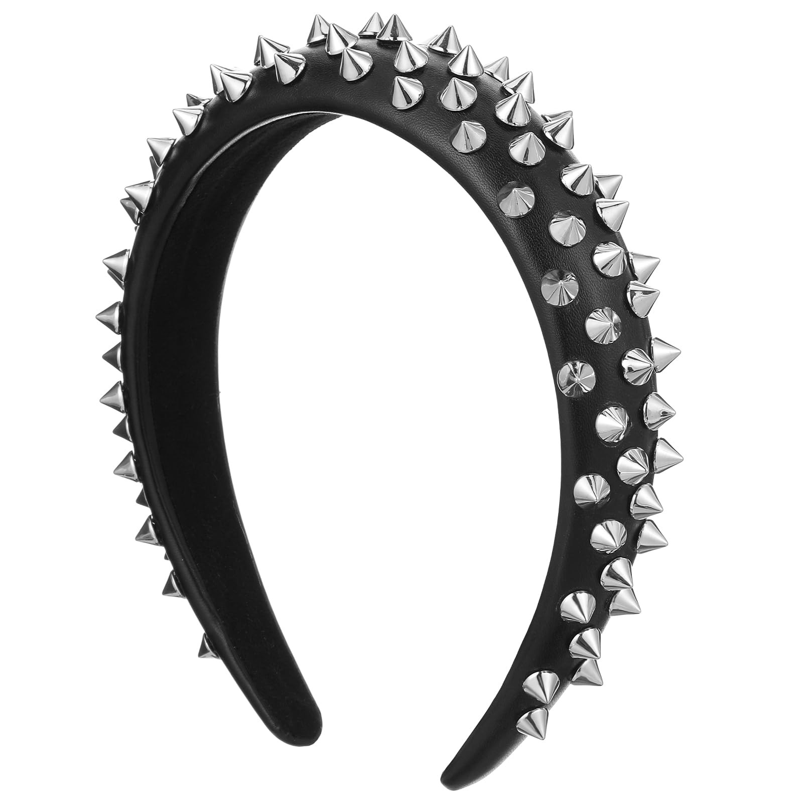 Spike Headband for Women, Goth Hair Accessories, Gothic Punk Rivet Hair Acces.