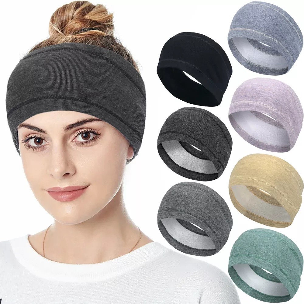 Men Women Ear Warmer Hair Band Warm Head Fleece Headband Winter Wrap Sweatband