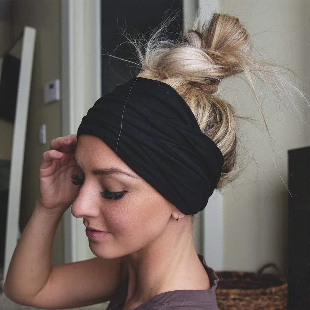 Headbands for Women 7” Extra Wide Head Bands Non Slip Boho Women’s Hair Band