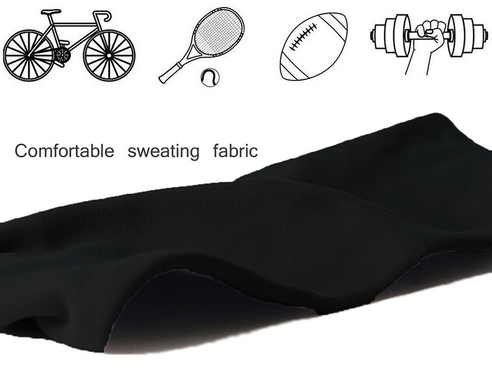 Gym No-Slip Sweatband Yoga Running Cycling Stretch Sports Hairband for Men Women