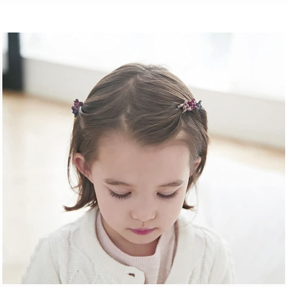 100 Piece Mini Hair Clips for Girls,Cute Candy Colors Flower Hair Pins for To…