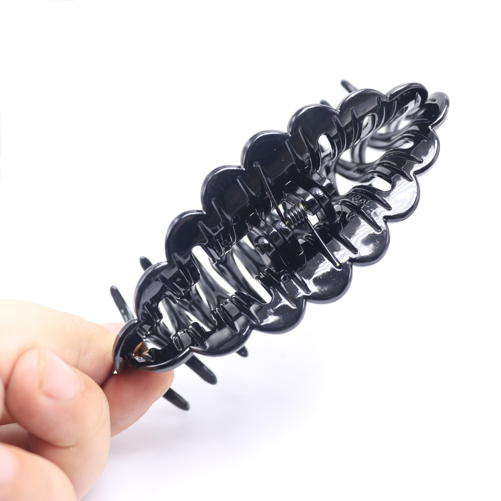 4 pcs Fashion Plastic Non slip Strong Hair Claw Clips 5″ Curly Stylish Big Larg
