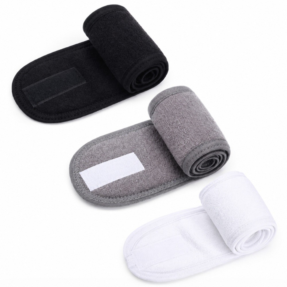 3-Pack Spa Facial Headbands Stretchable Hair Wraps for Makeup Shower Bath Sports
