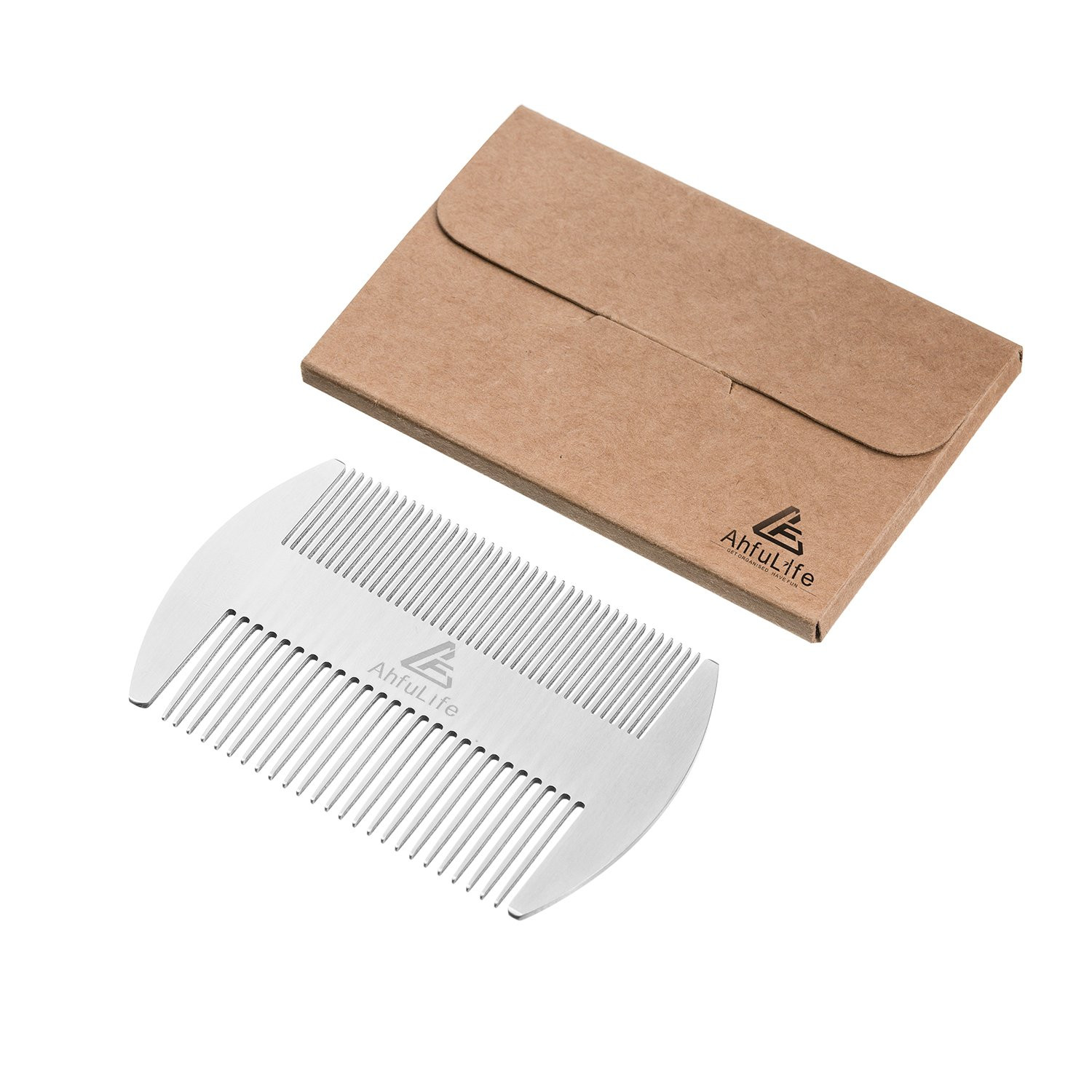 Metal Hair&Beard Comb – EDC Credit Card Size Comb Perfect for Wallet