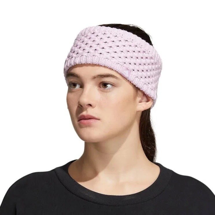 NWT Adidas Womens Fleece Lined Crestline Headband OSFA Orchid Fusion Purple