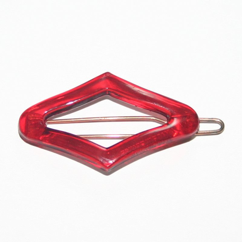 Vintage Diamond Shape Barrette Small Hair Clip Accessory Colorful Made in France