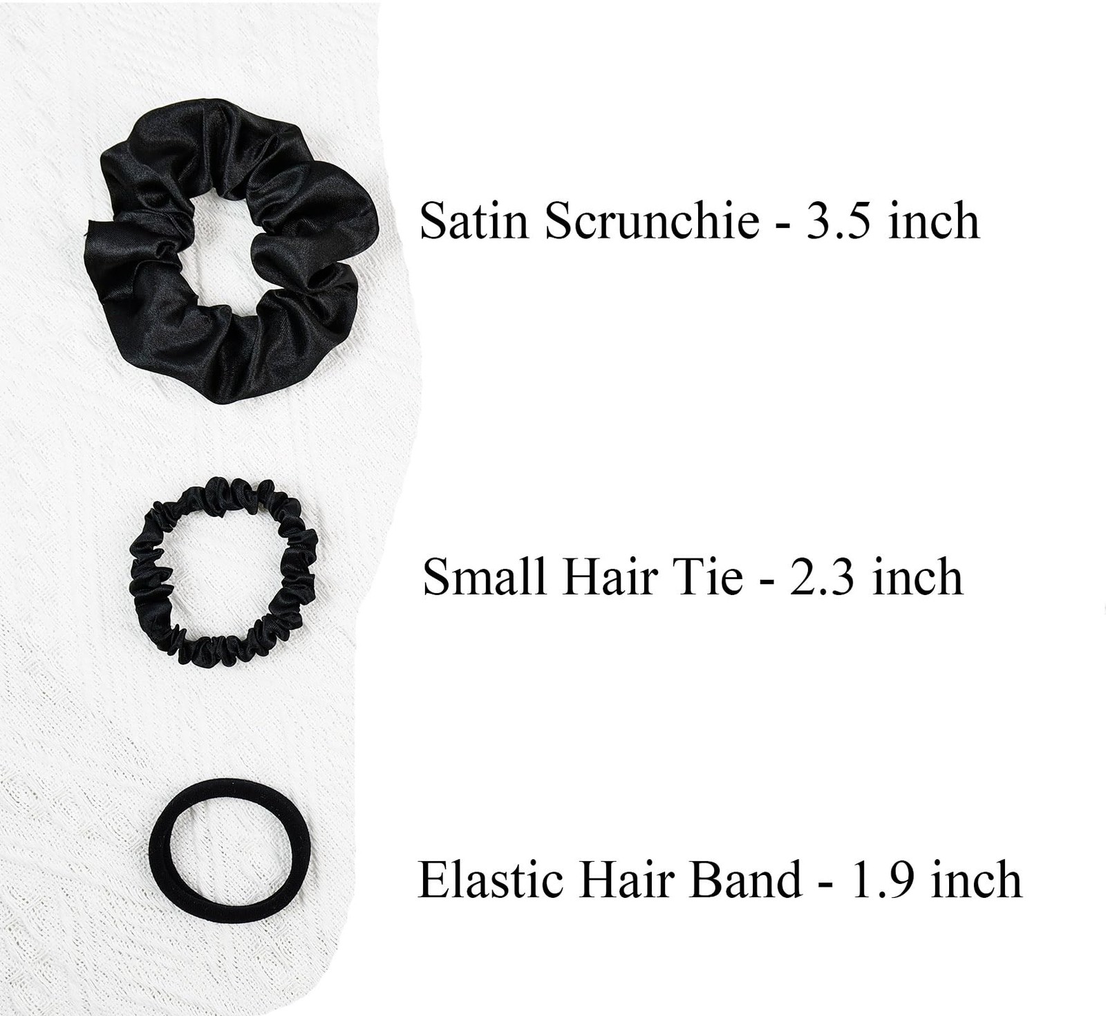 30 PCS Hair Ties Scrunchies Set For Women Big Satin Elastic Bands Ponytail Kit