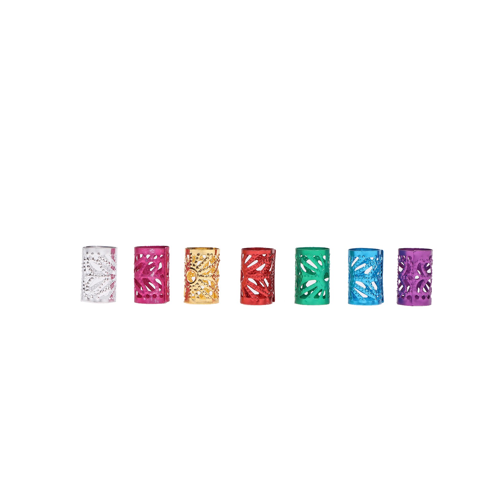 170Pcs Hair Dreadlocks Beads Various Colors Exquisite Patterns Trendy Easily Use