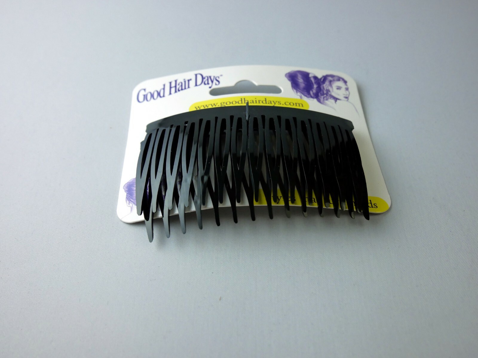 4 Combs x Good Hair Days 2 7/8″ Black Side comb hair comb Made in USA 42201