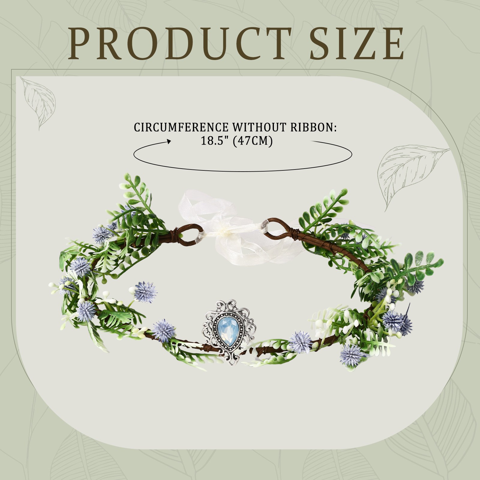 Women’s Fairy Woodland Flower Headpiece Crown Costume Accessories Adjustable