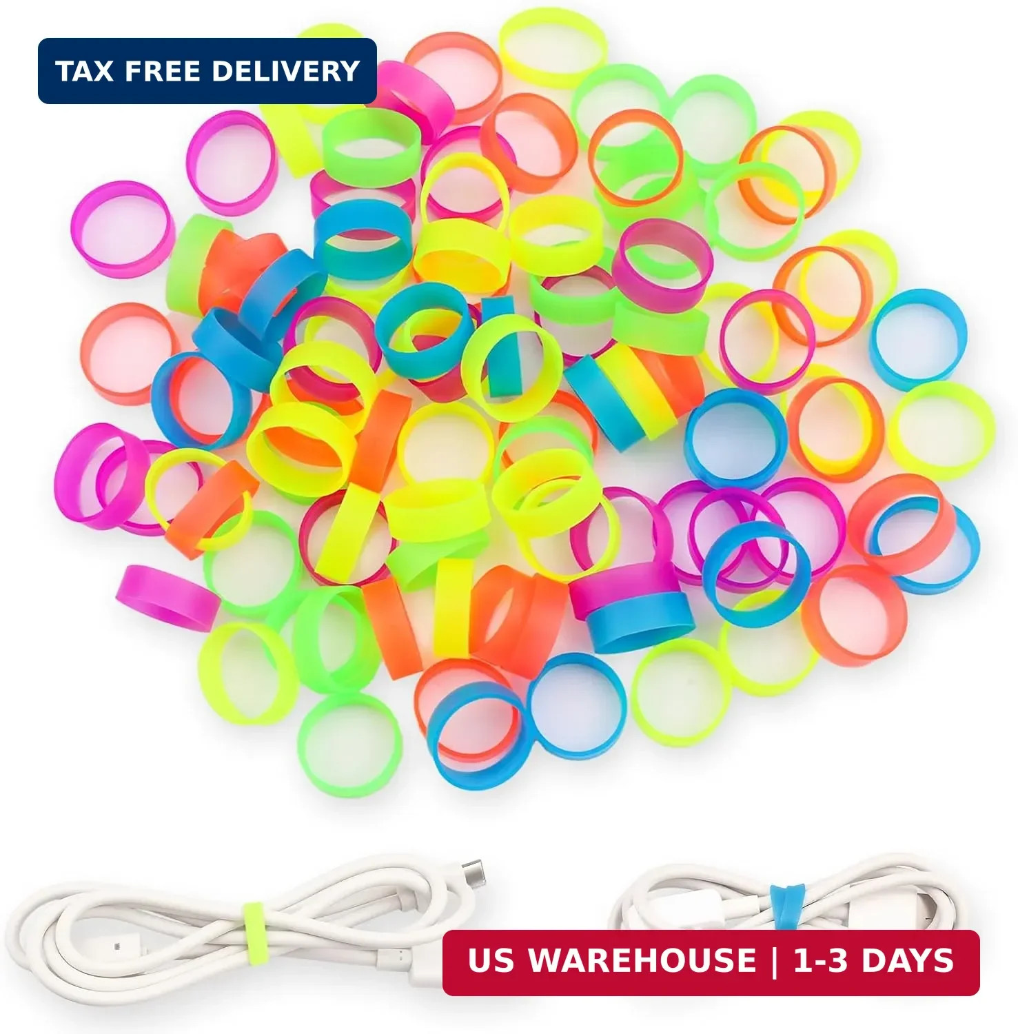 200 PCS Silicone Small Rubber Bands – 0.5 Inch Colorful Small Elastic Rubber Ban
