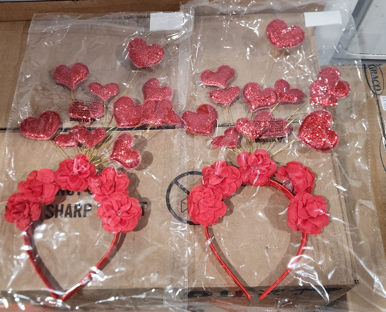 Valentine’s Day Heart Flower Headband – Party Holiday Love – New